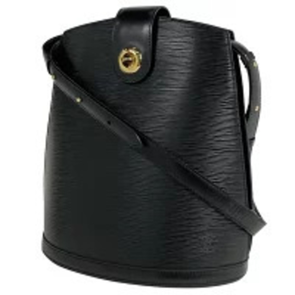 Louis Vuitton Cluny Shoulder Bag Epi Leather Noir Black
